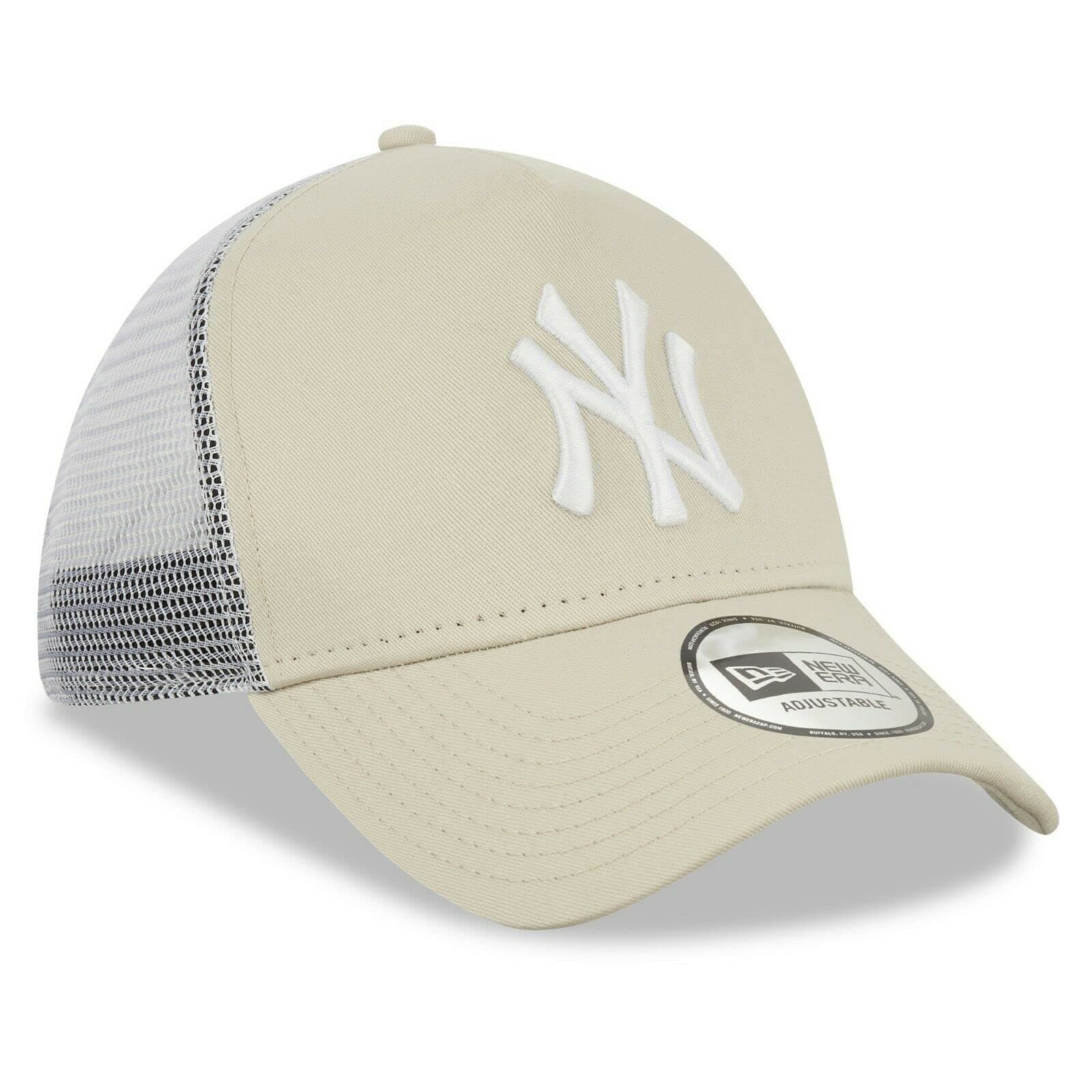 New Era New York Yankees MLB Tonal Mesh Olive A-Frame Adjustable Trucker Cap