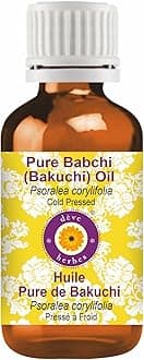 Deve Herbes Pure Babchi (Bakuchi) Oil (Psoralea corylifolia) Cold Pressed 30ml