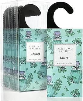 ROSE COTTAGE Large 12 Packs Lilac Hanging Closet Deodorizer Air Freshener Long Lasting Scented Sachets Smell Goods for House