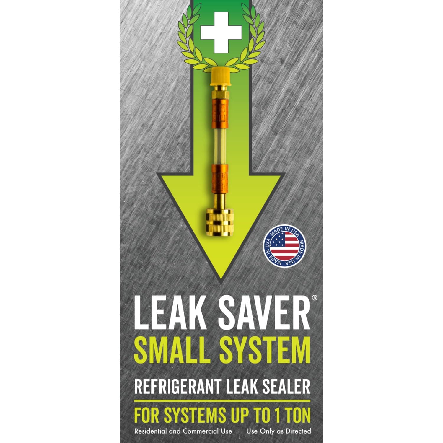 Direct Inject Small System Refrigerant Leak Sealer - for Systems Up to 1 Ton - Ideal for Most Small Home Appliances, Air Conditioners and Refrigeration Systems - Proudly Made in The USA