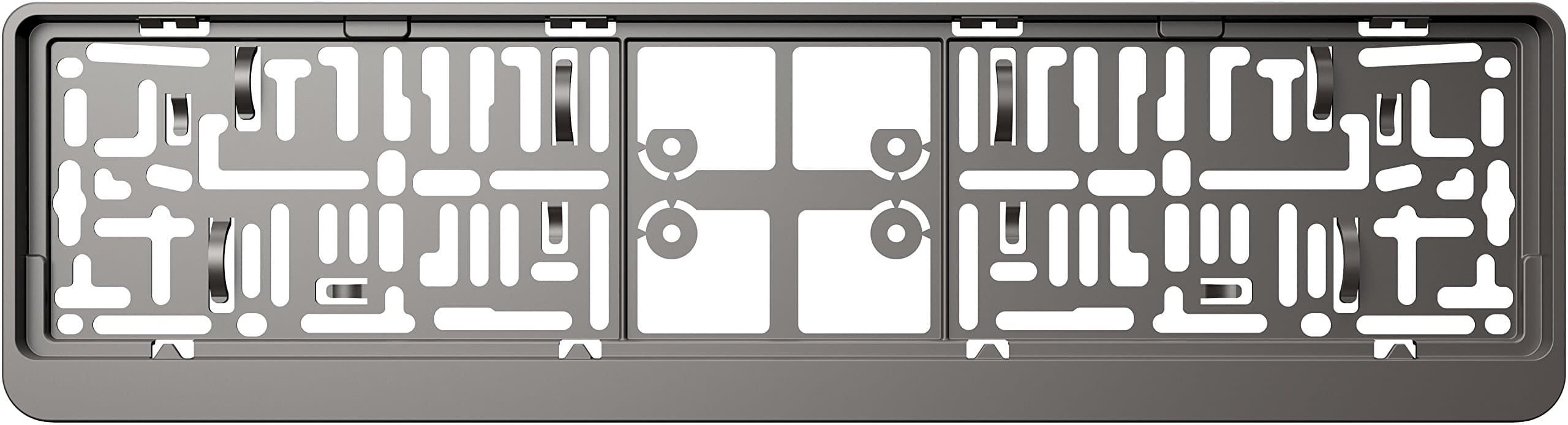 A PAIR (2x) DACAR PAINT DARK Superb Quality Car Registration License Number Plate UNIVERSAL Surrounds Holders Frames - BARGAIN!