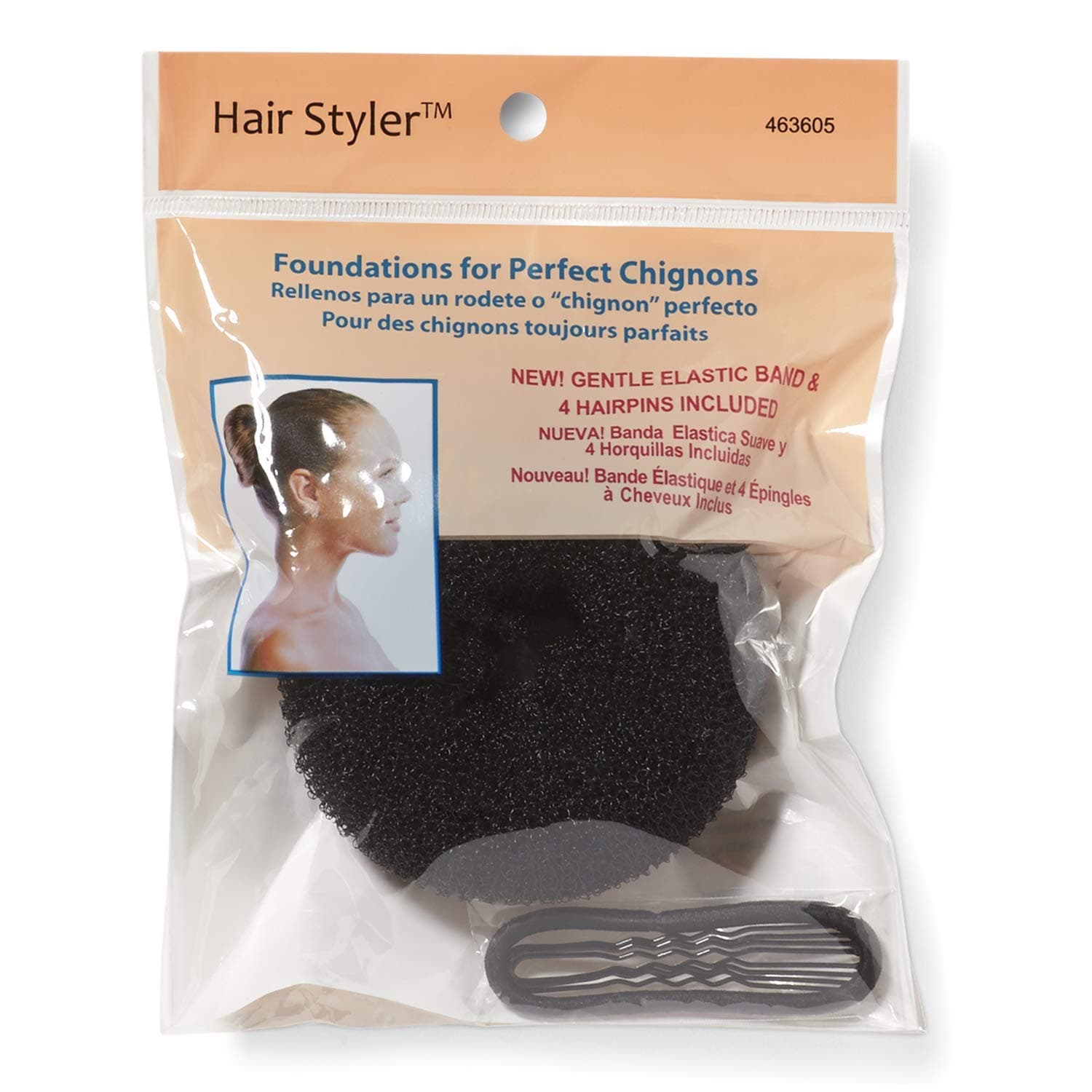 Fusion Group Intl. Black Mesh Chignon Black