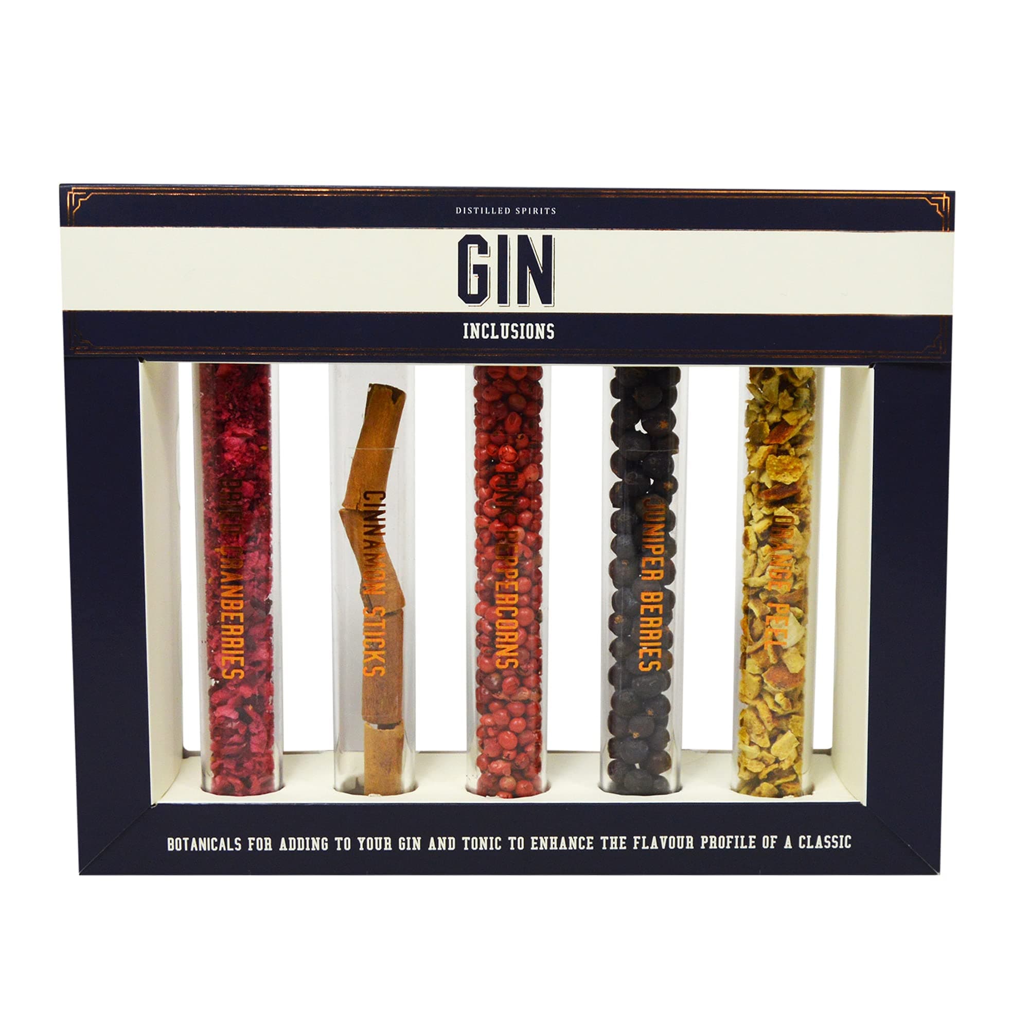 Gin Botanicals for Gin and Tonic - Gin Infusion Kit with Dried Cranberries, Pink Peppercorns, Cinnamon Sticks and Juniper Berries for Gin Cocktails - Gin Cocktail Set Gin Gifts for Women and Men