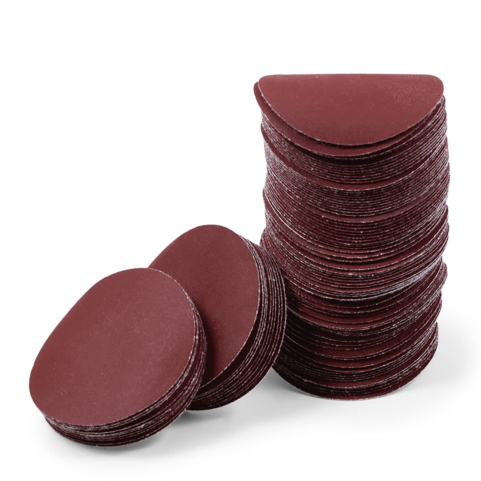 2 Inch Hook and Loop Sanding Discs 600 Grit 100Pcs Sandpaper Discs for Random Orbital Sander Pads Grinding Polishing Metal Wood Rubber Leather Plastic Stone Glass