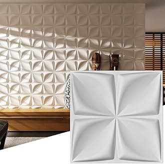 Art3d A21030 - Decorative 3D Wall Panels Cornus Angustata Design, 12 Tiles 32 SF