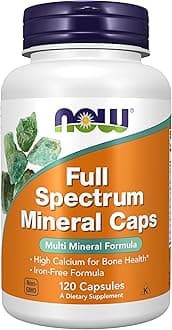 NOW Supplements, Full Spectrum Mineral Caps, Multi Mineral Formula, 120 Veg Capsules