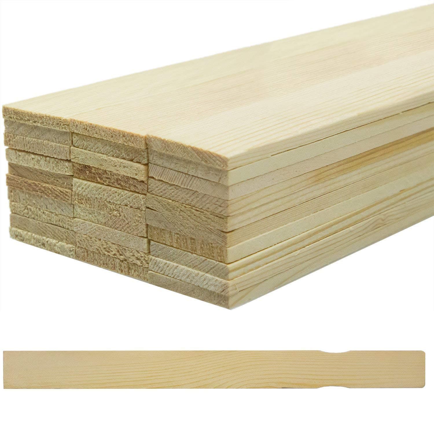 Pro Project Supplys Pro-Grade 12" Paint Stir Sticks 30 Pack. Splinter-Free, Sanded Wood Mixer is Great for Mixing Gallon Pails of Glue, Epoxy & Body Filler. Bulk Painting Stirrer, Accessory & Tool