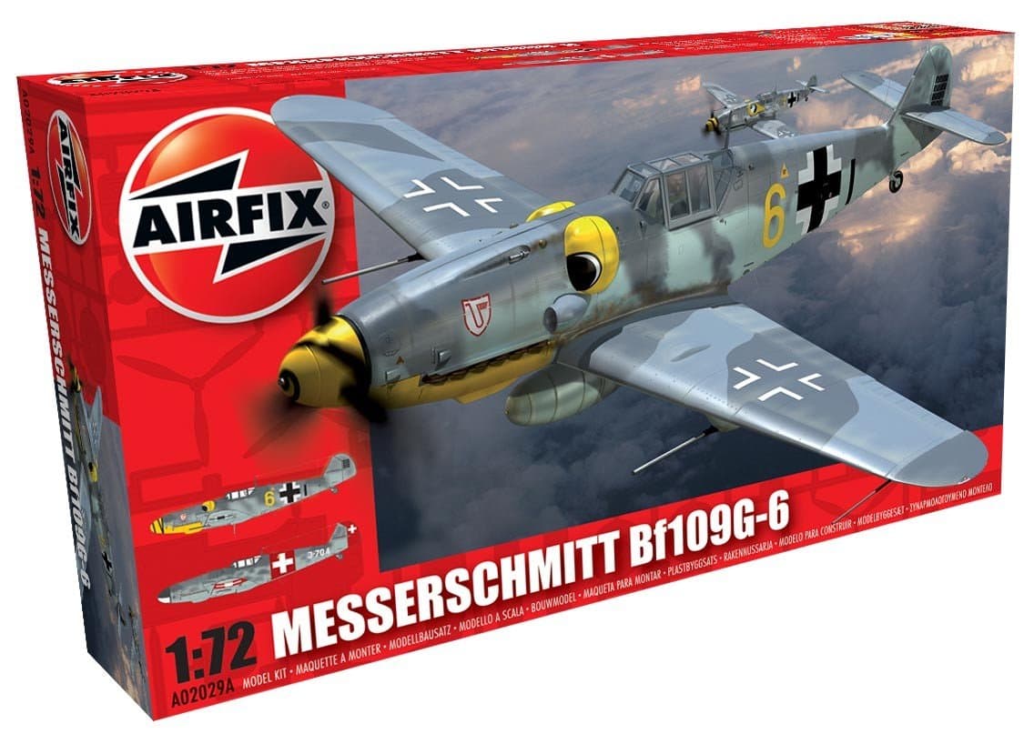 Airfix 1:72 Messerschmitt Bf109G-6 Kit ()