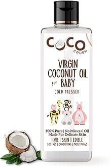 Virgin Coconut Oil For Baby Hair & Skin Massage|Cold Pressed & 100% Natural|Prevents Diaper Rash, Certified Organic (100Ml)