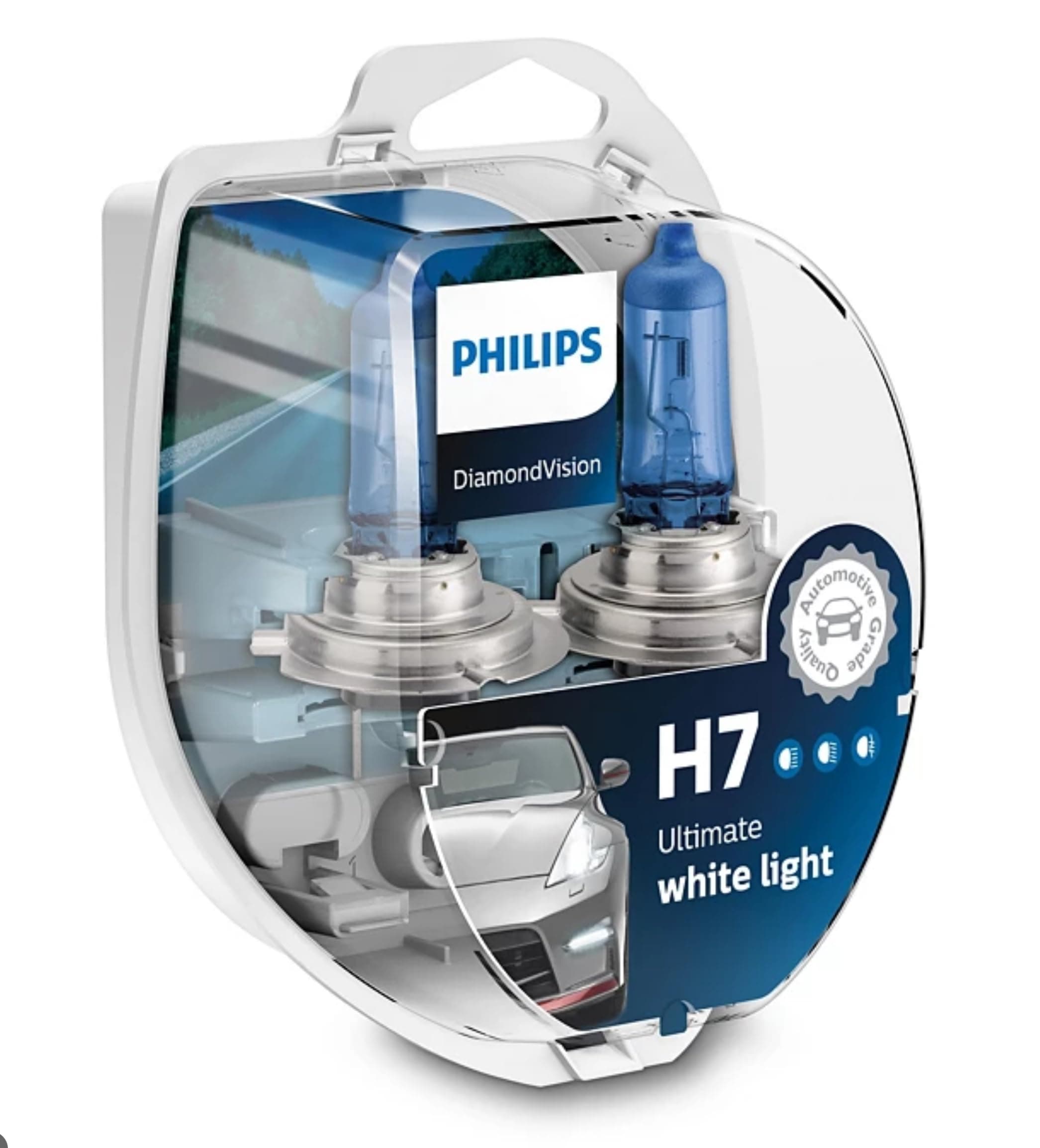 Philips - Diamond Vision H7 Halogen HID Bulbs Pair