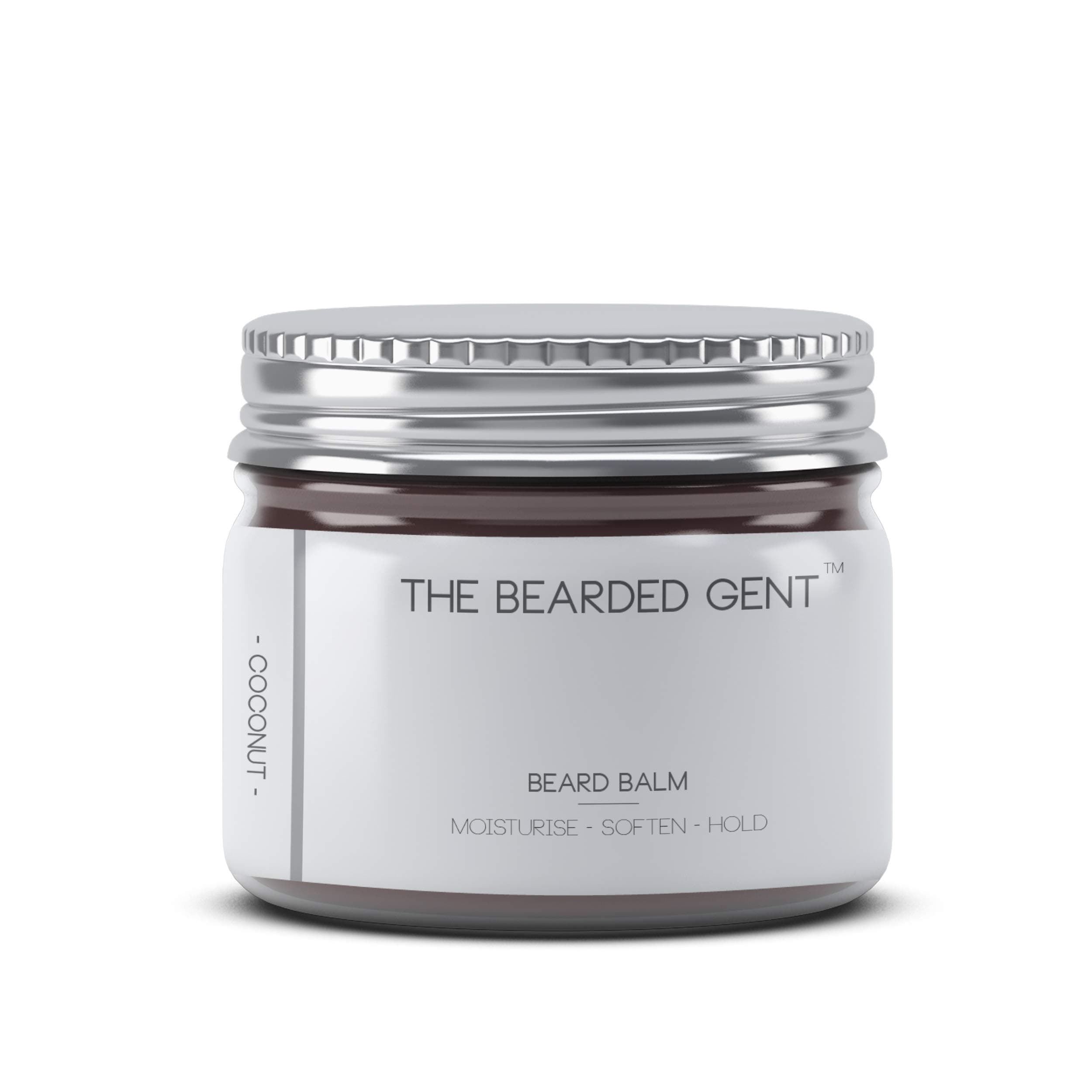 Beard Balm For Men Growth Set - Selection Of Different Scented Premium Balms Gifts For Him - The Bearded Gent - 60ml (Coconut)