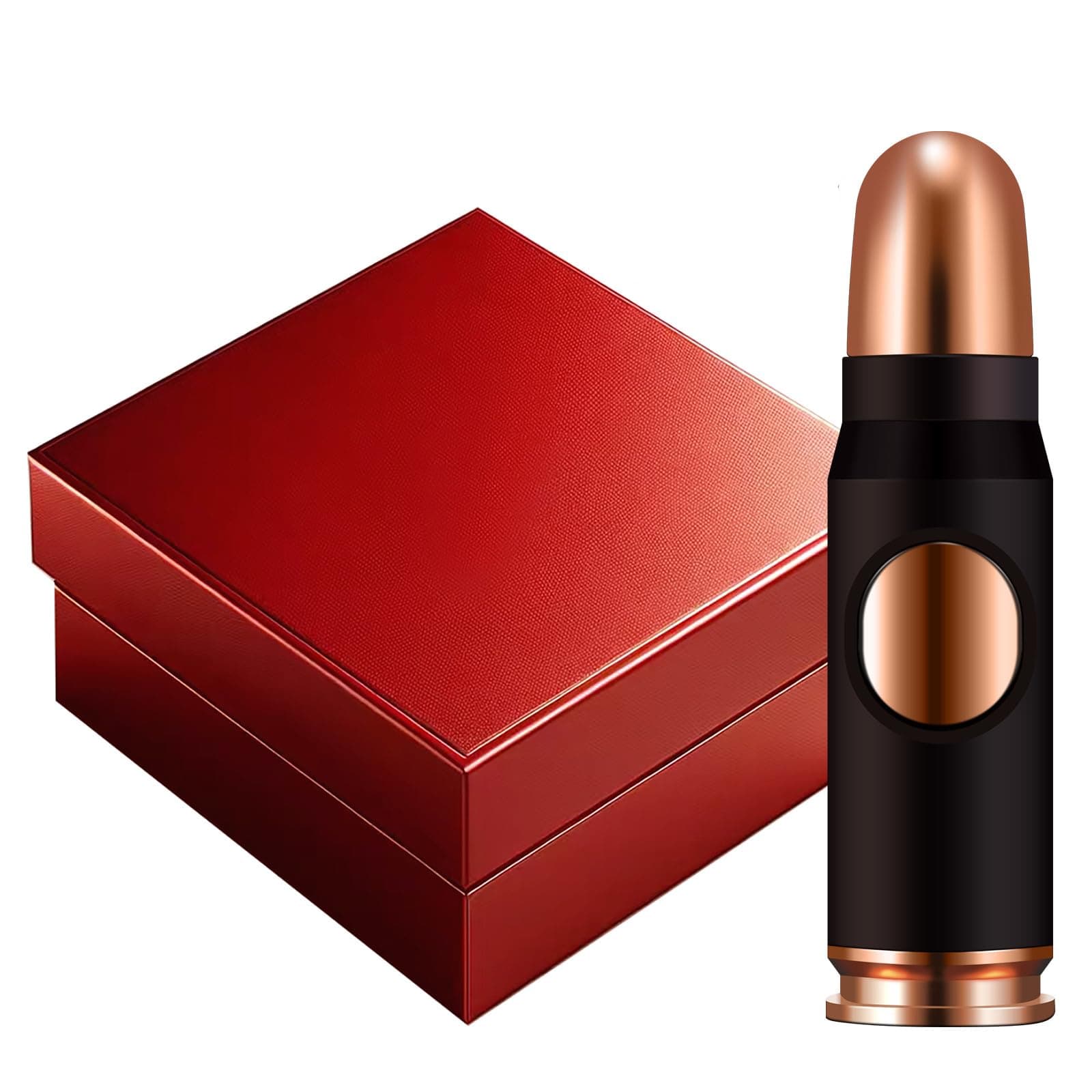 Navpeak Torch Jet Cigar Lighter Creative Bullet Shaped Windproof Turbine Inflatable Metal Lighters for Outdoor Barbecue (Butane Not Included) (Gold)