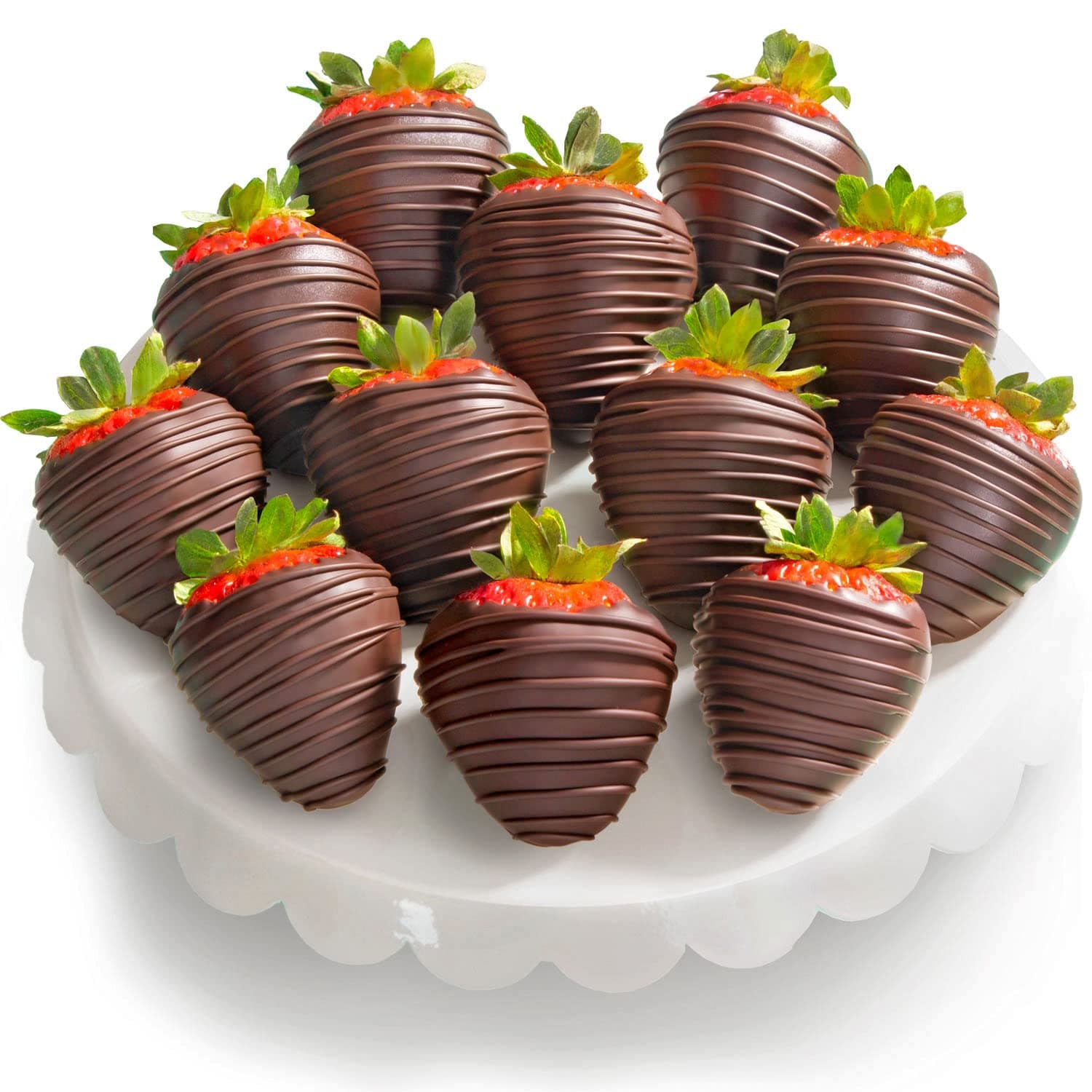 12 Dreamy Dark Chocolate Covered Strawberries for Valentine's Day, Birthday, Thank You