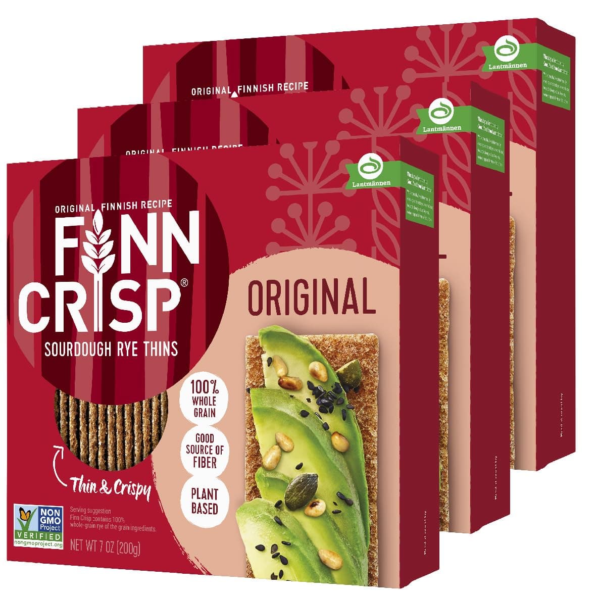 FINN CRISP, CRISP BREAD,DARK 7 OZ