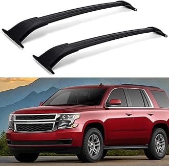 Roof Rack Cross Bars 2015-2020 for GMC Yukon Chevrolet Tahoe Suburban Cadillac Escalade Escalade ESV (Black)