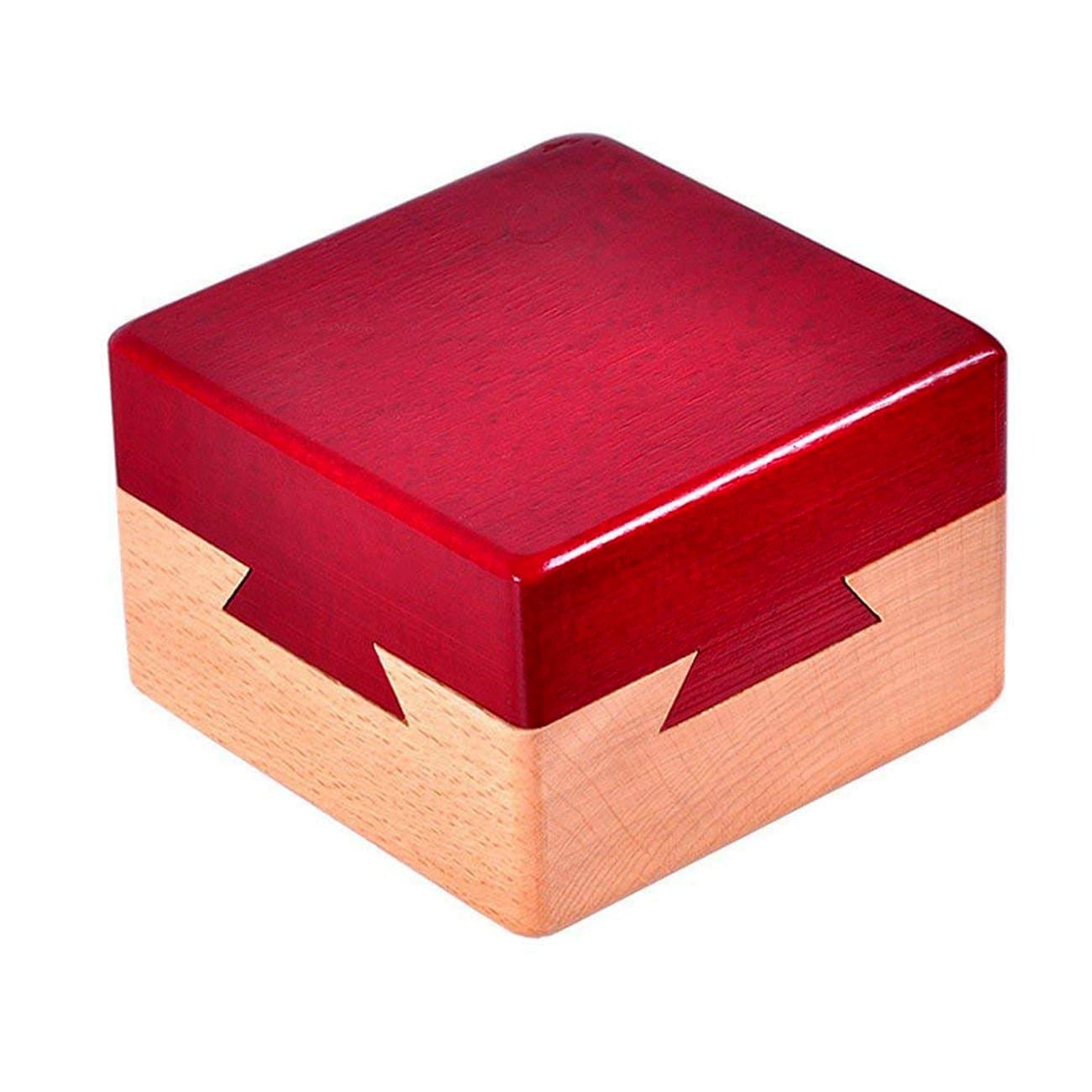 DC-BEAUTIFUL Impossible Dovetail Box Mini 3D Brain Teaser Wooden Magic Drawers Gift Jewelery Box Puzzle Toy for Adults