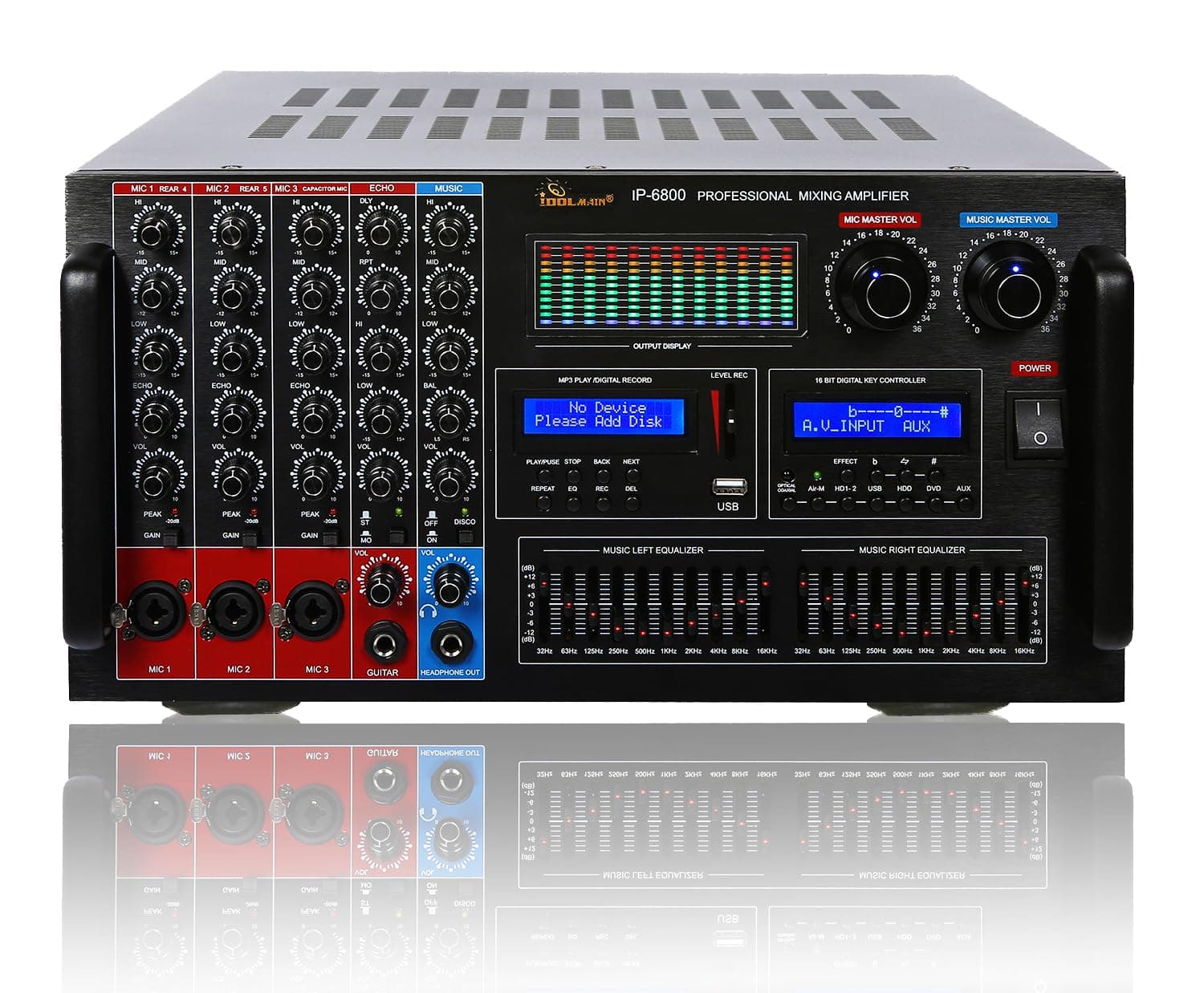 IDOLmain 6000W Professional Digital Karaoke Mixing Power Amplifier