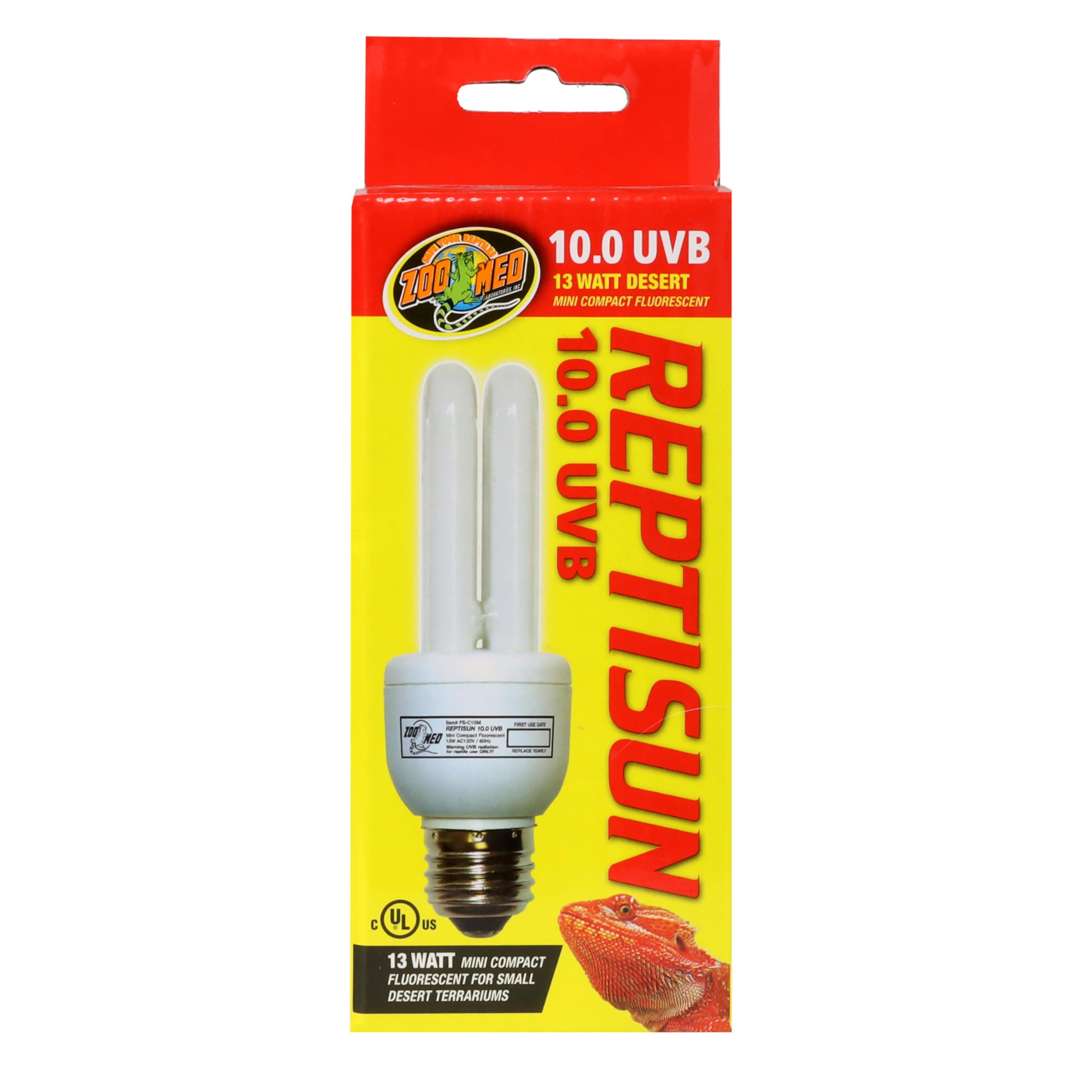 Zoo Med ReptiSun 10.0 Mini Compact Fluorescent Lamp 13 Watts