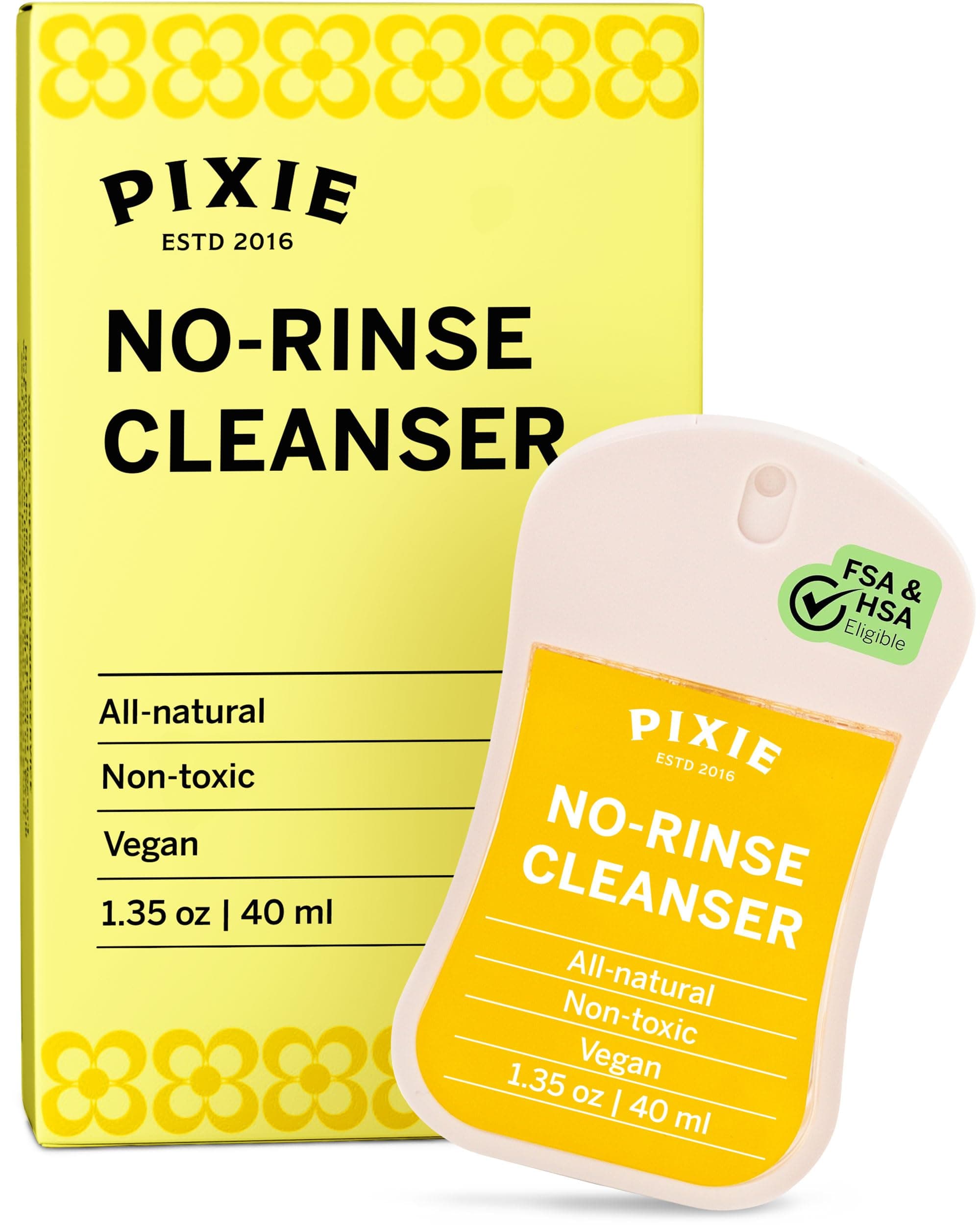 Pixie Hand Sanitizer - Complete Sanitization in a Quick Spray - 100% Hypoallergenic & Plant-Based Ingredients for Feminine Care - Travel Cleaner for Menstrual Cups, Period Discs & Much More
