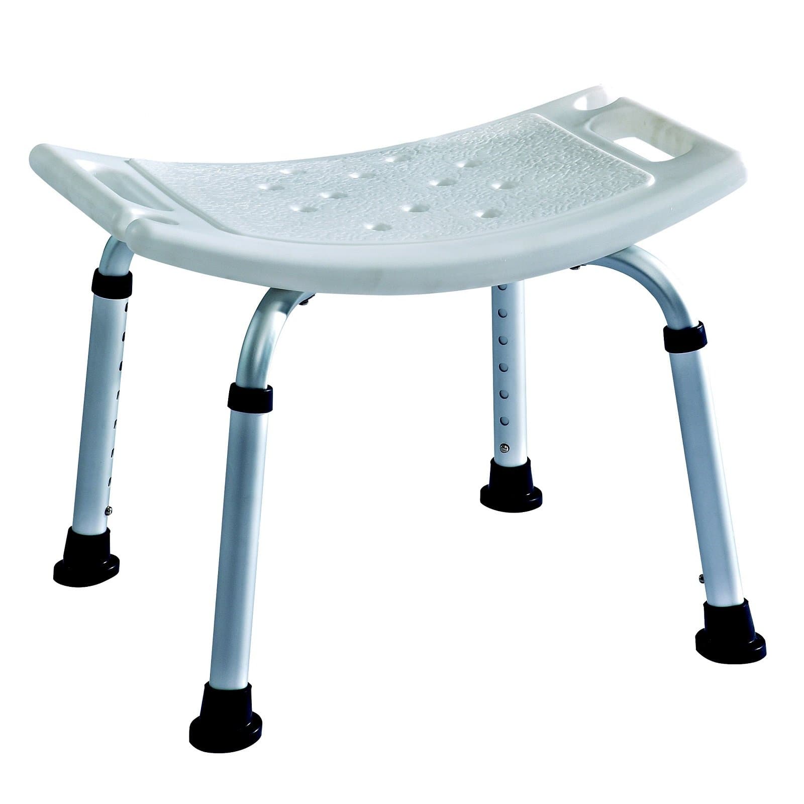 Lightweight Aluminium Shower Stool/Bath seat Bench - adjustable height ECSS03A
