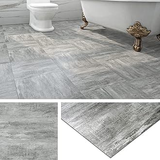 Grey wood effect floor tiles