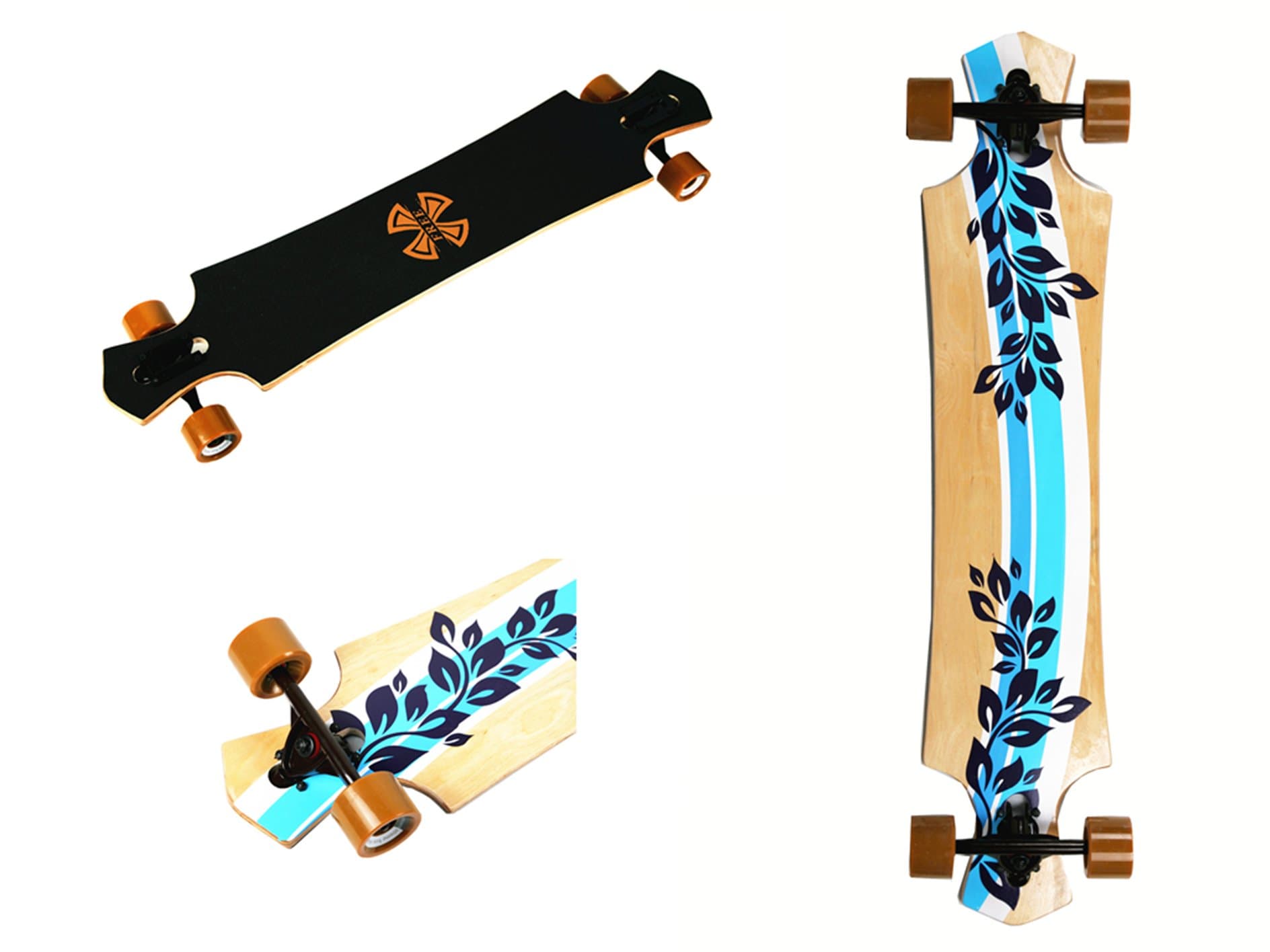 Xtreme Free Professional Speed Drop Down Complete Longboard Skateboard(41 Inches) (7)