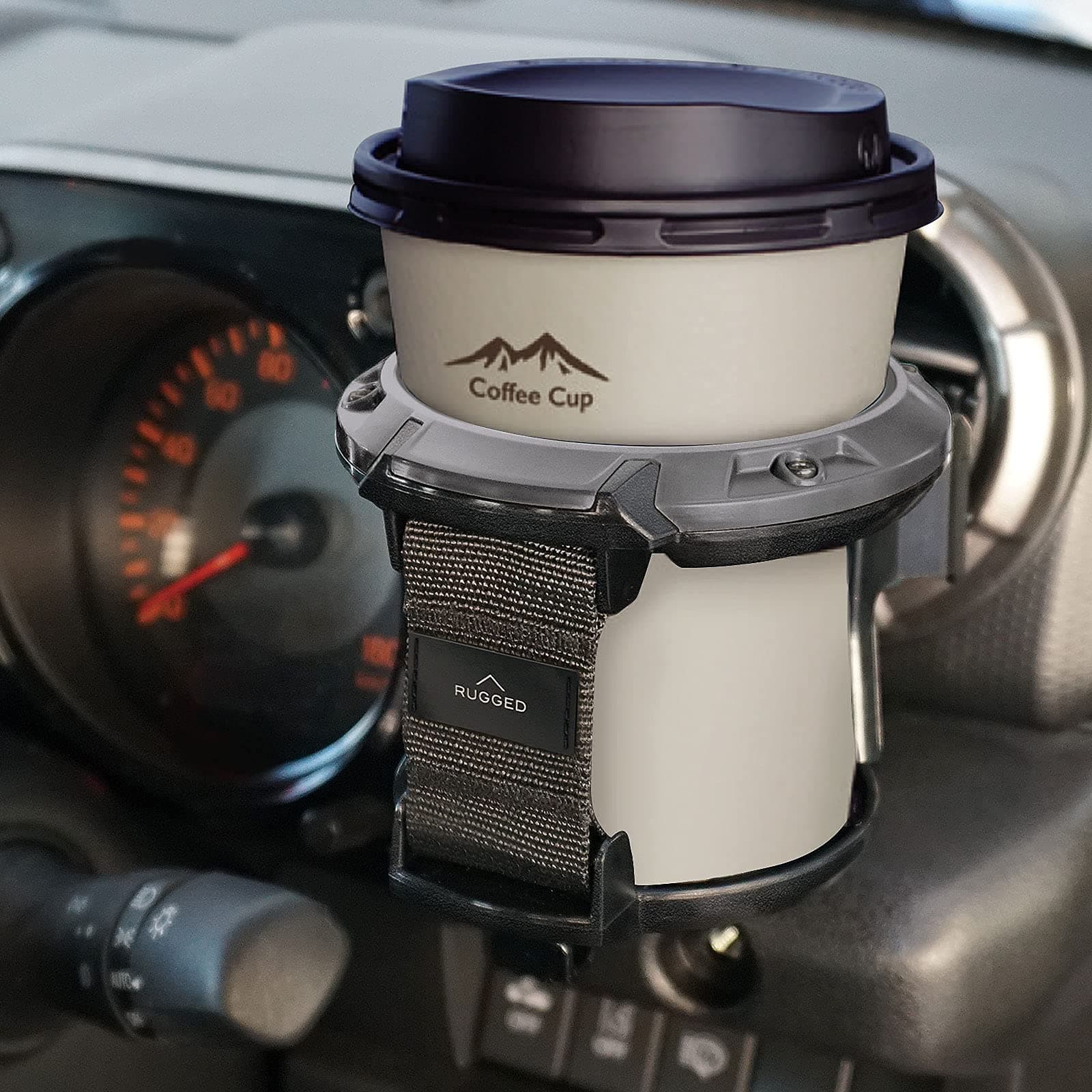 Car Cup Holder with Hook, Adjustable Car Air Vent Cup Mount, Universal Drink Clip-on Holder Soft Drink Water Coffee Bottle Stand