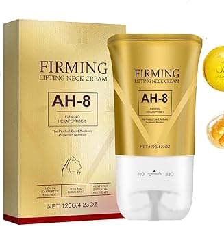 – AH-8 Firming Neck Cream,120ml AH 8 Neck Firming Cream with Roller,Tighten and Lift Neck Cream for Sagging Skin,Reduce Wrinkles Fine Lines And Double Chin