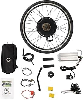 26 inch 48V 1000W E-Bike Conversion Kit Rear Wheel Electric Bicycle Hub Motor,53km/h,Dual Mode Controller, 440RPM