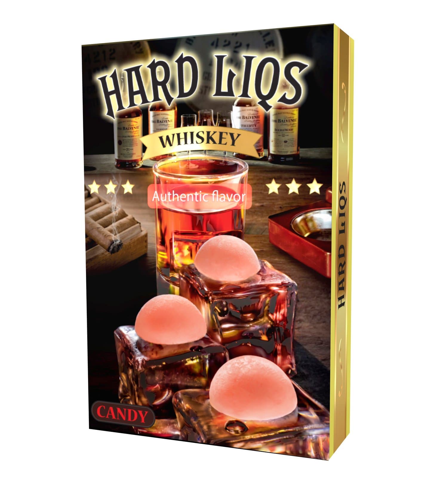 Hard Liqs Whiskey - Alcohol Hard Candy - 4 Pack
