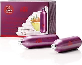 iSi Pro 8.4g Cream Chargers Non-Threaded Cream Whipper Charger Cartridges, Case of 36 Packs of 10