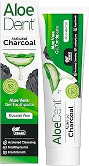 Charcoal Toothpaste Fluoride Free, Natural Action, Vegan, Cruelty Free, SLS Free, Whitening, Healthy Gums, 100 ml