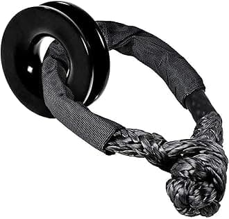 - FizLig 41000 lb Recovery Ring for Winch Snatch - Heavy Duty Synthetic Rope Soft Shackle, Off-Road Truck SUV ATV UTV 4x4 Vehicle Recovery Accessories (Black)