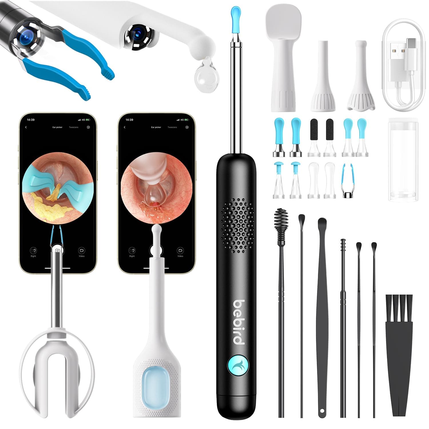 BEBIRD Ear Wax Removal Tool with HD Camera - R1 Upgraded Smart Visual Ear Cle...