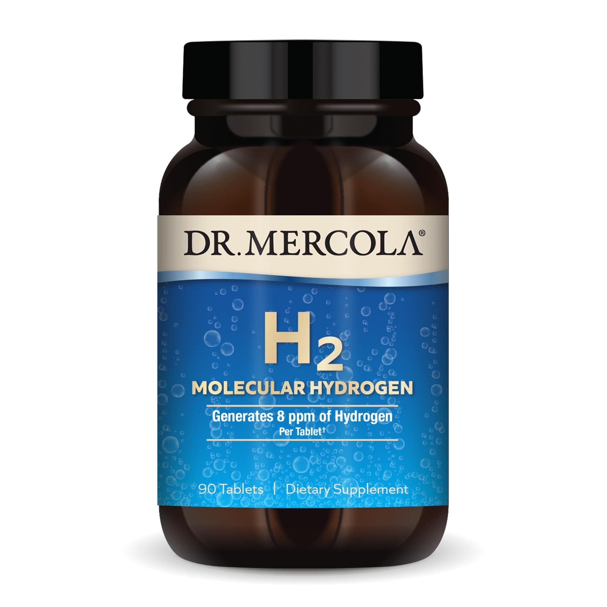 H2 Molecular Hydrogen, 90 Servings (90 Tablets), Dietary Supplement, Supports Brain Health and Cognitive Function, Non GMO
