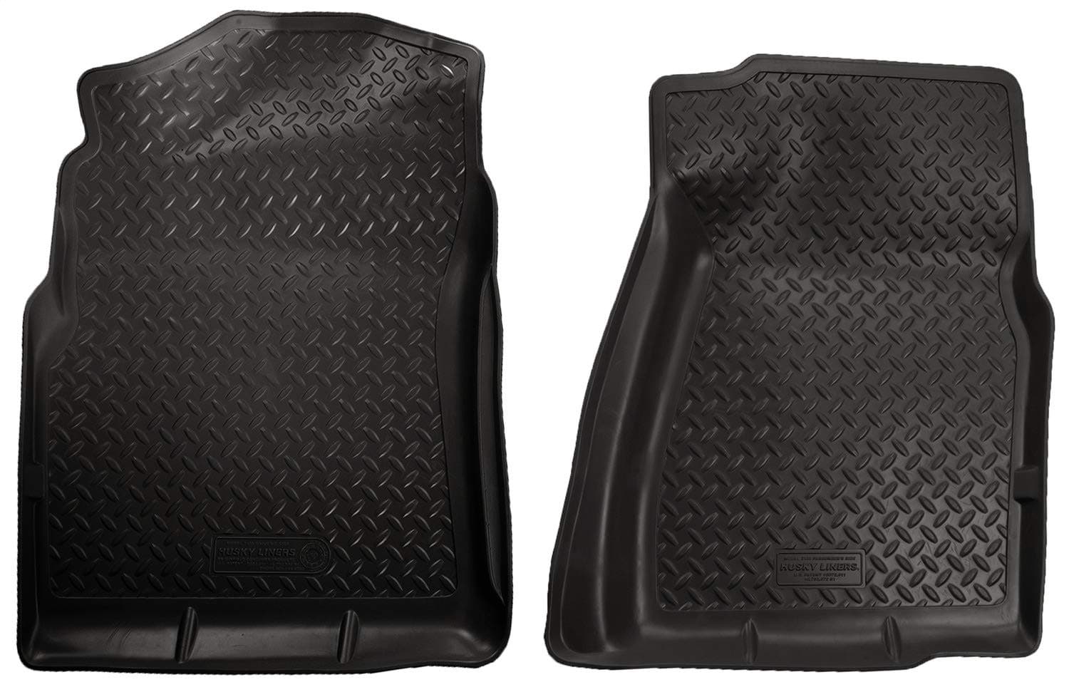 Husky Liners Classic Style Series | Front Floor Liners - Black | 31351 | Fits 2007-2013 Chevrolet Silverado/GMC Sierra 1500 Standard Cab 2 Pcs