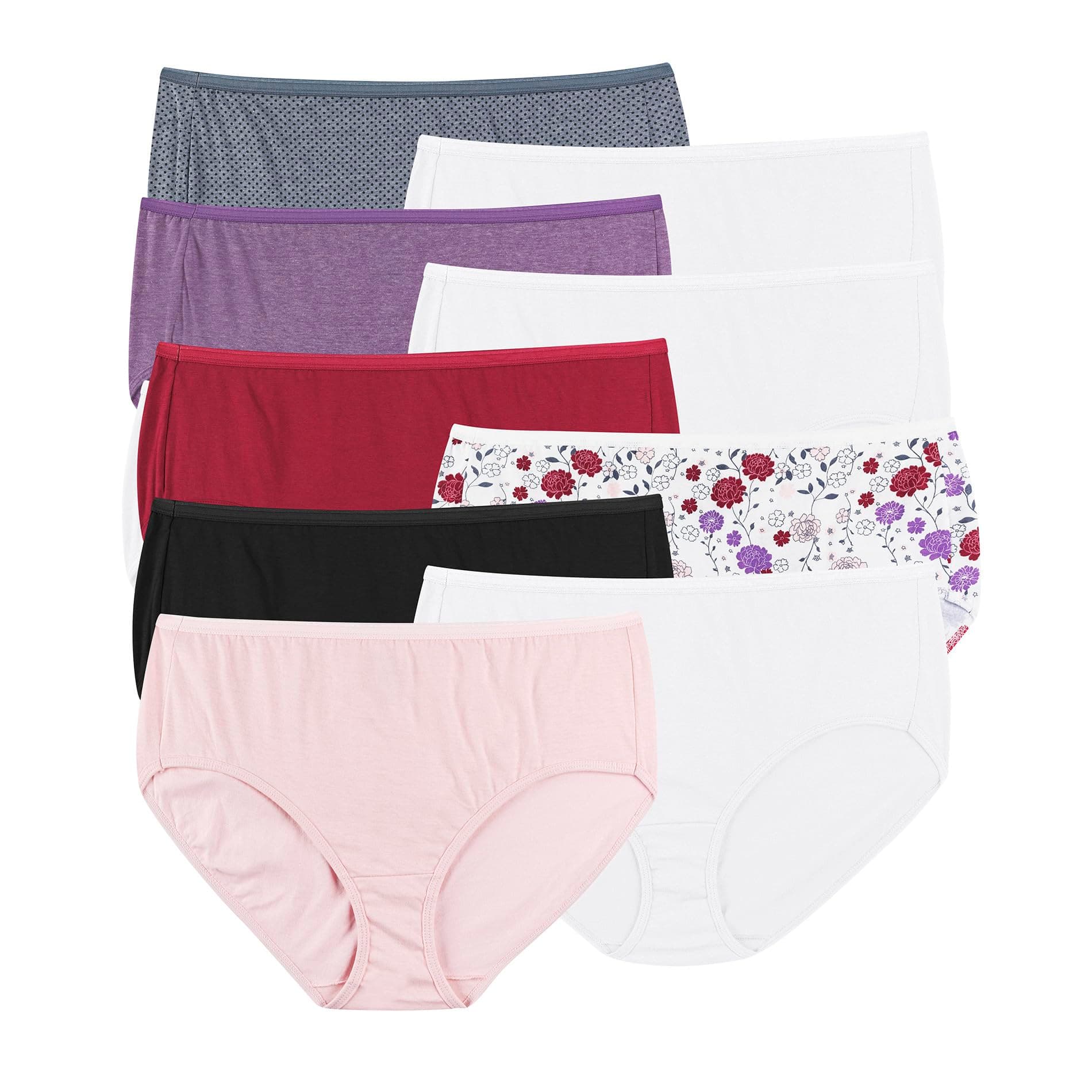 Women's Signature Cotton Breathe Briefs Underwear Pack, 6-Pack (Colors May Vary)