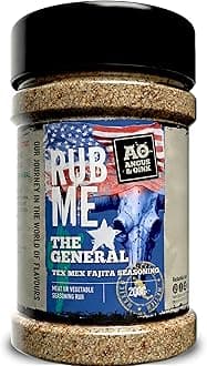 Angus & Oink | The General Tex Mex BBQ Seasoning | Authentic Deep Southern Flavour | Perfect for Beef, Lamb, Chicken & Vegetables | Gluten-Free | 200g