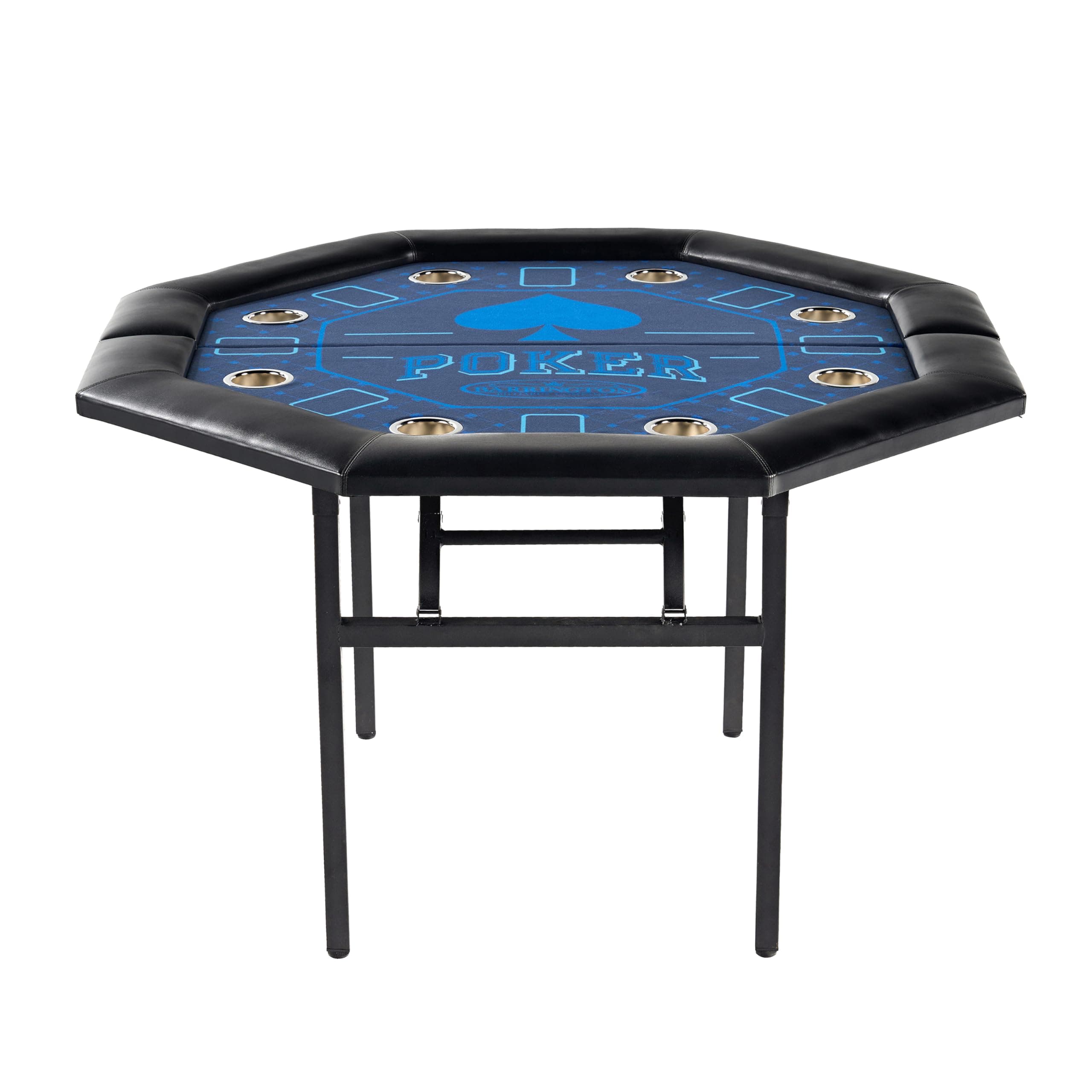 Barrington Poker Multiple Styles Folding Poker Table & Poker Table Top/Dining Table Collection, Durable Padded Rail Tables with Felt Playing Surface, Perfect for Texas Holdem Games