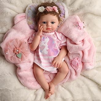 BABESIDE Lifelike Reborn Baby Dolls - 16 Inch (Weight 4 lb) Full Platinum Silicone Realistic-Newborn Baby Doll Full Silicone Real Life Cute Baby Dolls with Toy Accessories