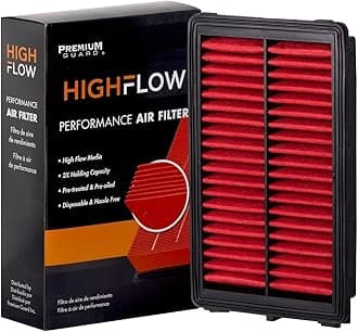 Premium Guard HIGHFLOW PA99540X, High Performance, Disposable Engine Air Filter | Fits 2022 Hyundai Santa Cruz, Tucson, 2020-22 Sonata, 2021-22 Santa Fe, 2021-22 Kia K5, Sorento, 2022-23 Carnival