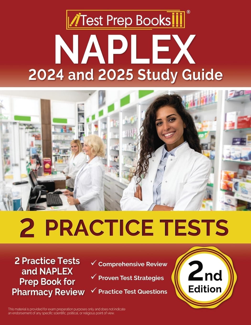NAPLEX 2024 and 2025 Study Guide: Practice Tests and NAPLEX Prep Book for Pharmacy Review [2nd Edition]