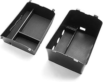LUWU 2026 Palisade Center Console Organizer Compatible with 2026 Hyundai Palisade Accessories Armrest Console Organizer Armrest Insert Tray Palisade LX3 2026 Accessories Black 2-Pack