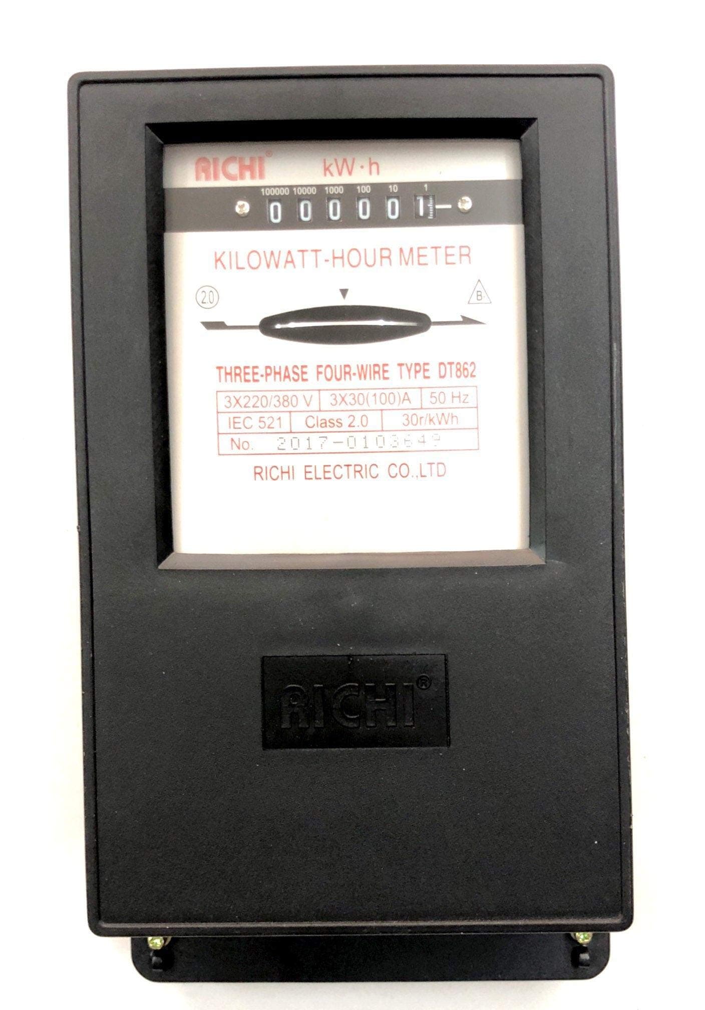 Electricity Watt-hour Meter 3 Phase 3x30(100A)