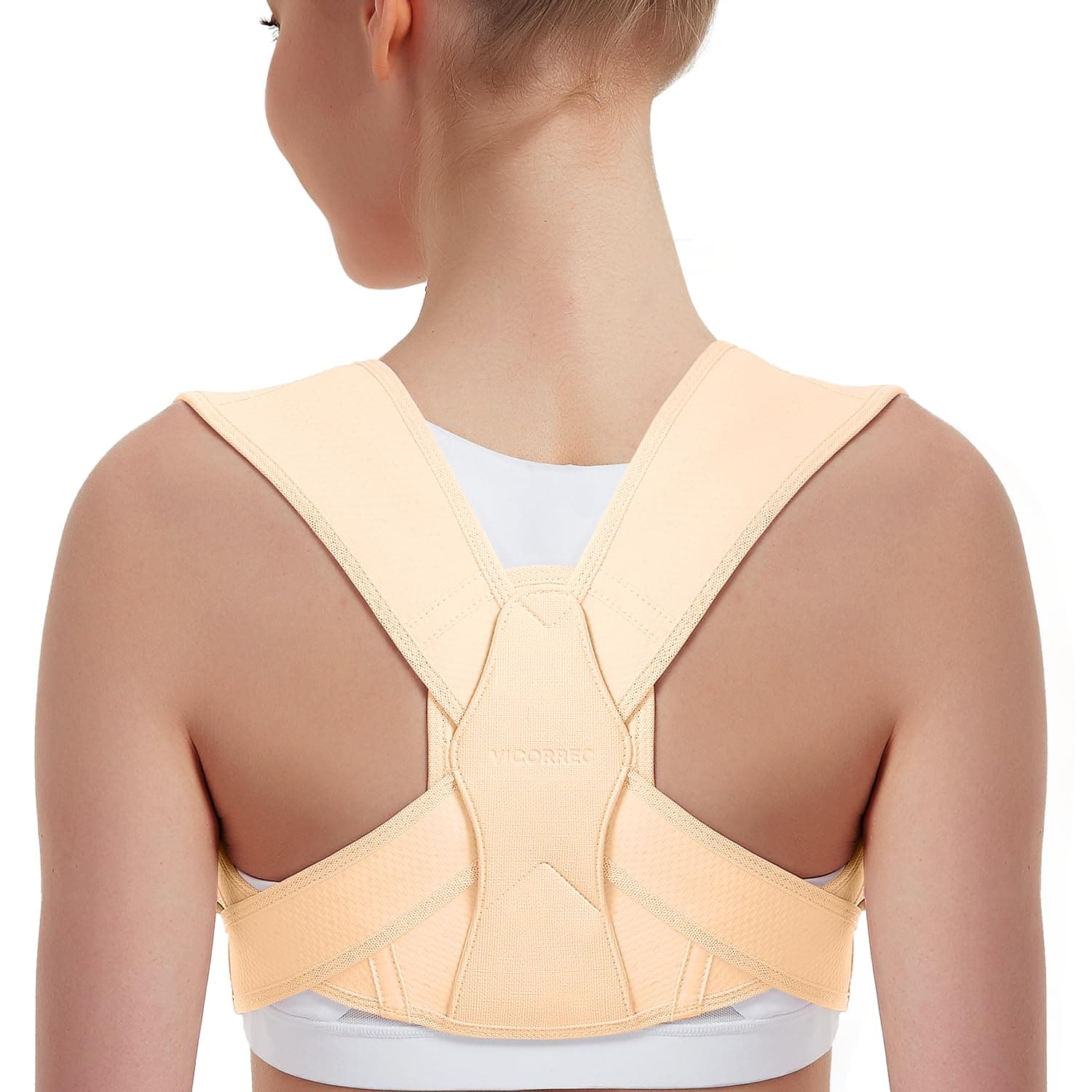 Posture Corrector for Women and Men, Adjustable upper back straightener posture corrector and Providing Pain Relief from Neck, Shoulder, and Upper Back (S/M)