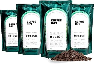 Cafe Coffee Day Filter Coffee Powder Relish 70% Coffee - 30% Chicory) 200 g (Pack of 4)