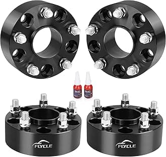FLYCLE 2 inch 5x5 Hubcentric Wheel Spacers for 2018-2024 Wrangler JL/JLU, 2019-2024 Gladiator JT, 5x127mm Forged Wheel Spacer with 14x1.5 Studs & 71.5mm for 2011-2024 Grand Cherokee WK2 Durango