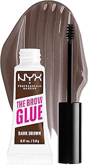 The Brow Glue Instant Brow Styler, Longwear Hold and Flake-Resistant Formula, Non-Sticky, Vegan, Shade - Dark Brown 04