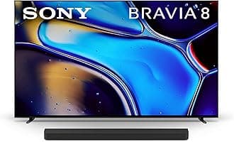 Sony 77 Inch OLED 4K Ultra HD TV BRAVIA 8 Smart Google TV with Dolby Vision HDR and Exclusive Features for PlayStation® 5 (K-77XR80), 2024 Model BRAVIA Theater Bar 8 Sound Bar