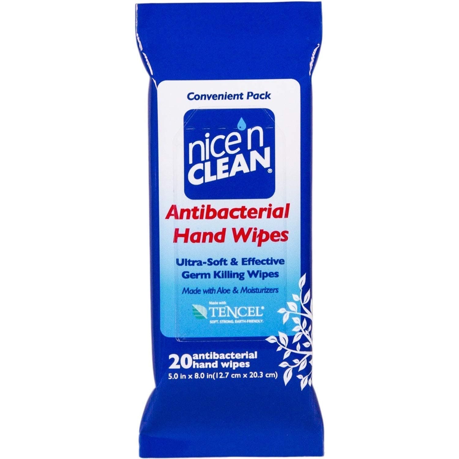 Nice 'N CleanAntibacterial Moist Wipes, Travel Pack 20 ea (Pack of 12)